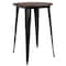Flash Furniture Round Black Metal Bar Table, 30 CH-51090-40M1-BK-GG - alternate 3